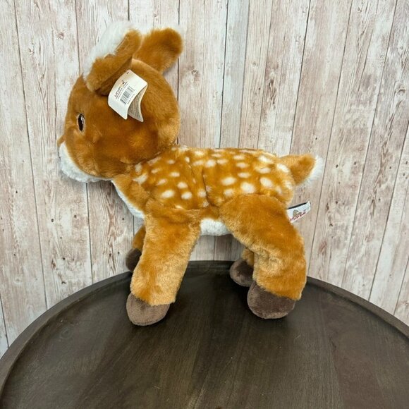 Unipak Small Fawn Plush Standing Stuffed Animal Toy Woodland Brown White Deer - Picture 5 of 14